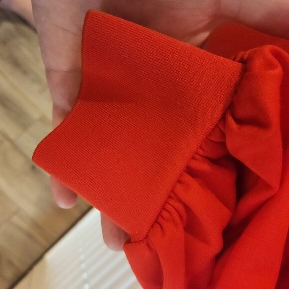 Who What Wear Vibrant Red Long Sleeve Blouse/Dress. NWT. Size Small. - Picture 9 of 12